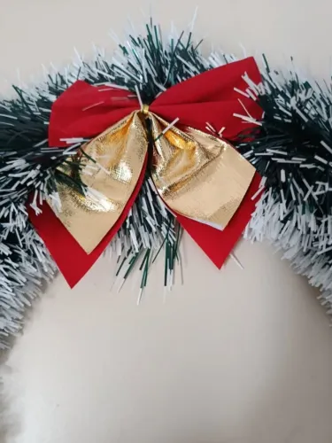 Guirlanda de Natal 30cm Crua Sem Enfeites Monte sua Decoração Natalina Fim de Ano
