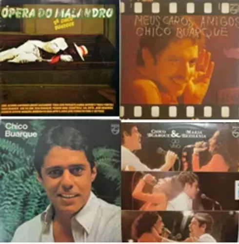 Disco de Vinil (LP) CHICO BUARQUE - combo c/ 4 discos