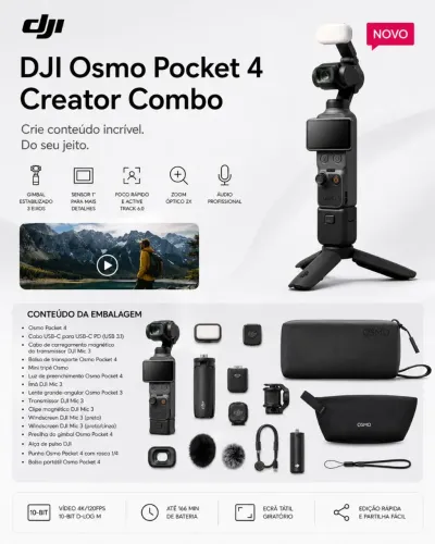 DJI OSMO POCKET 4 CREATOR COMBO 