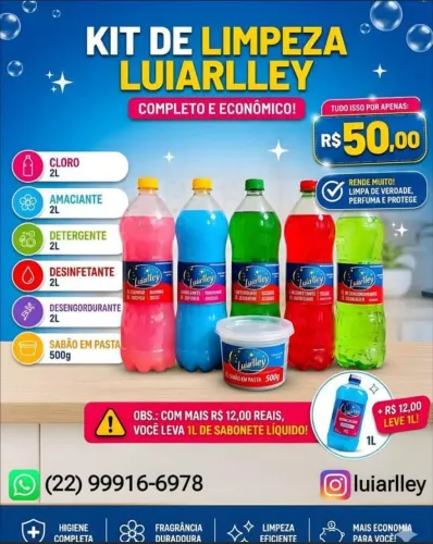 Kit de limpeza