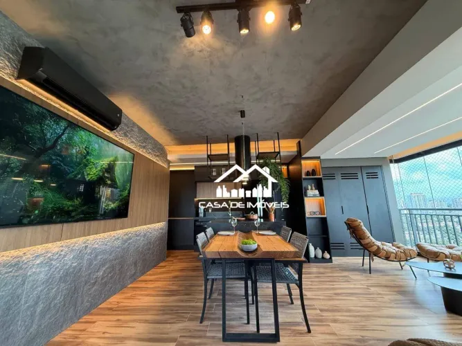 Aluga apartamento mobiliado, alto padrão com 62m², 1 suíte, 1 vaga e lazer.
