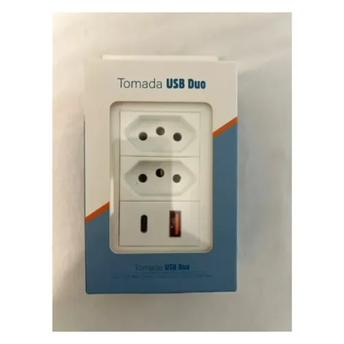 Tomada de Parede com 2 USB - Nova Lacrada (USB Duo)