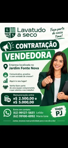 Vaga para vendedora