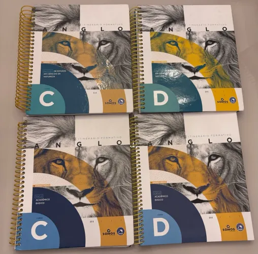 Kit Apostilas Anglo Itinerário Formativo Ciências Da Natureza E Ciclo Básico 4 Vols
