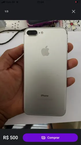 Vendo IPhone plus semi novo com iCloud carregador o celular e pegar e usar