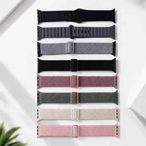 Pulseiras de relógio magnéticas trançadas Apple Watch