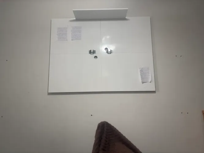 Vento painel em laca branca