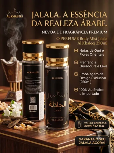 Body Mist Perfume Árabe Jalala Al Khaleej 250ml Importado