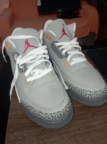 Tenis Novo Nunca Usado Air Jordan 3 Retro Cool Grey Sem Caixa 