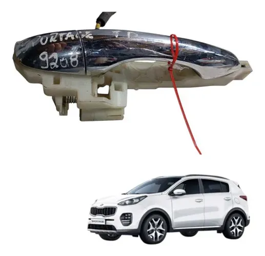 Maçaneta Externa Porta Traseira Direita Kia Sportage 2016 Prateado Traseira