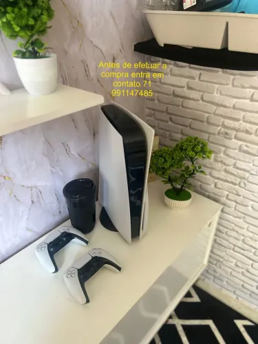 Ps5 FAT com 2 controles