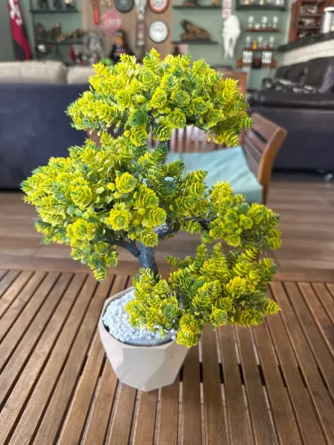Bonsai Artificial Com Vaso Decoração 37 cm altura