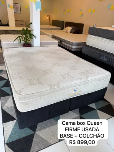 Cama Box Queen FIRME USADA - ENTREGO