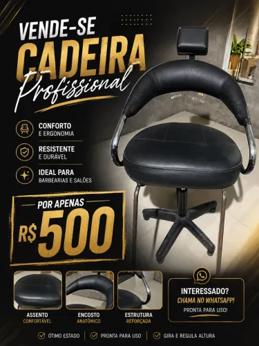 Cadeira para barbearia