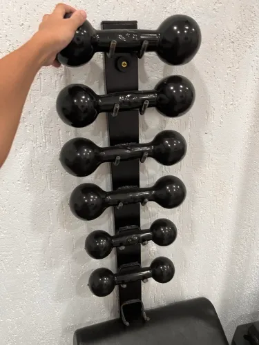 Oportunidade: Kit Fitness Completo (Halteres + Suporte) - Pronta Entrega