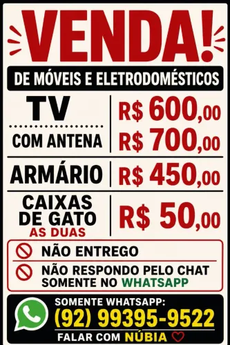 VENDA URGENTE! TV, ARMÁRIO,  CAIXA PARA ANIMAIS. LAGO AZUL, VERONA PREMIUM