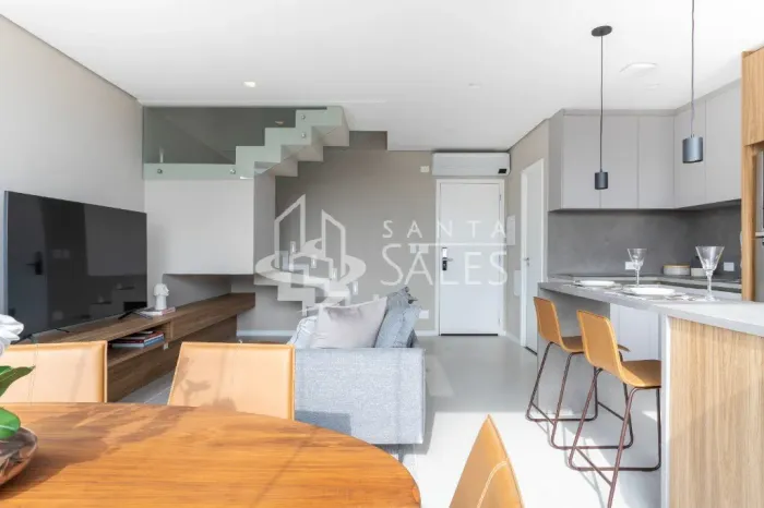Duplex à venda ou locação no Jardim Paulista, São Paulo-SP: 1 quarto, 1 suíte, 2 salas, 2