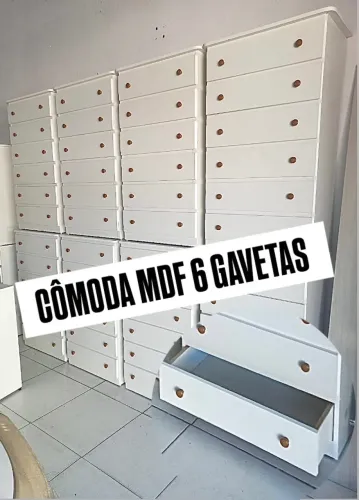 Cômoda 6 Gavetas Novas MDF (Entregamos)
