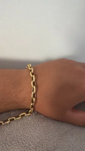 Pulseira de ouro 18k joia de fabrica
