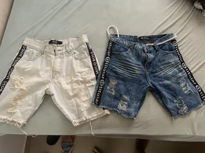 Bermudas Hugo Gloss e titular Infantil Tamanho 14