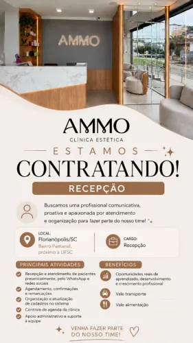 VAGA RECEPCIONISTA