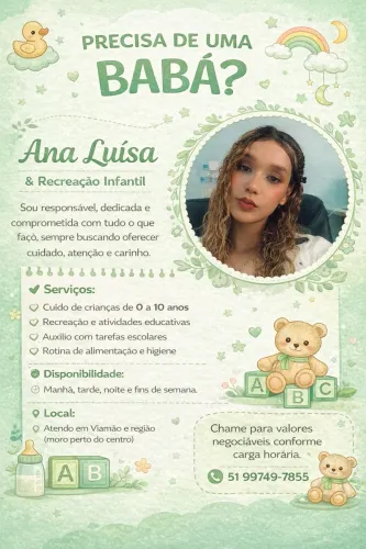 cuidadora de crianças 