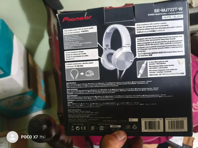 Fone de ouvido alta potência Pioneer