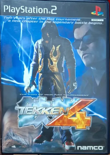 Tekken 4 (Japonês) Ps2 Com manual.