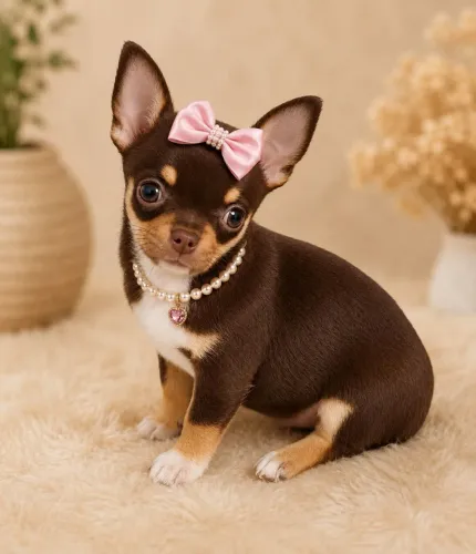 Chihuahua fêmea pelo curto