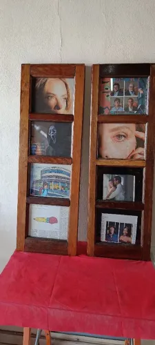 Porta retratos com espelhos a sua escolha.