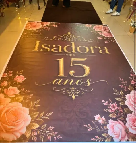 Tapete personalizado xv anos