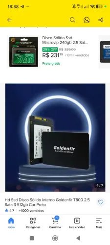 Goldenfir SSD T800 512gb