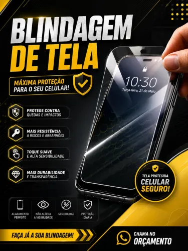 Blindagem de tela celular promoção