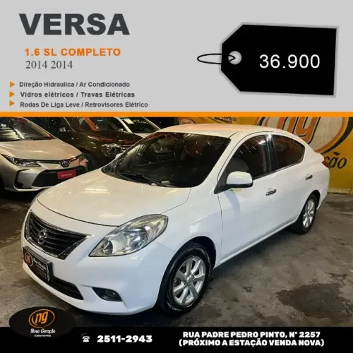 Nissan Versa SL 1.6 16V Flex Fuel 4P Mec. 2014