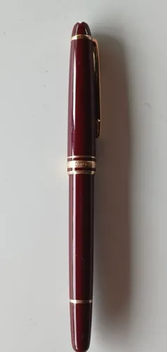 Canetas montblanc,modelo pena tinteiro, exclusiva de cor vinho