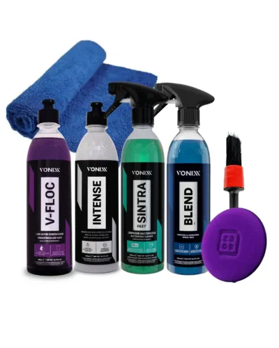 Kit Estética Automotiva Vonixx V-floc Sintra Blend Intense Com Acessórios Original