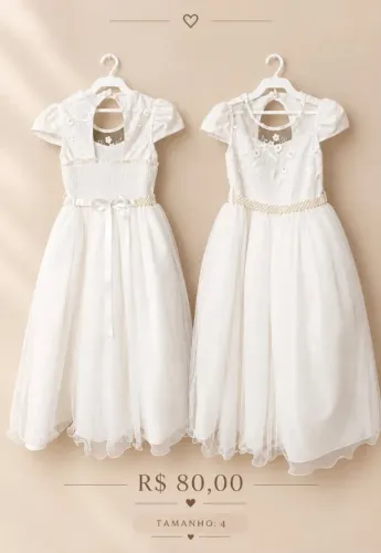 Lindo vestido off White para Dama de honra, para casamentos e festas.