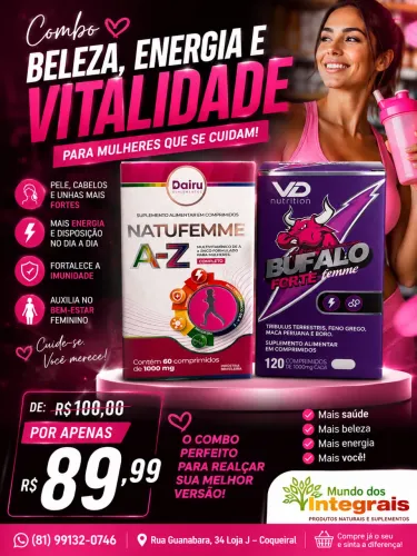 Combo energia feminina 