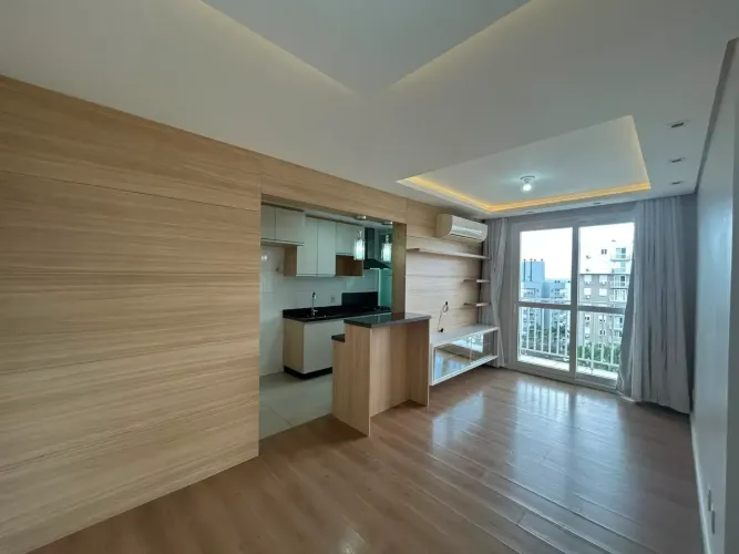 LINDO SEMI MOBILIADO, 2 quartos (suíte), churrasqueira, sacada e 1 vaga. Segurança e infra