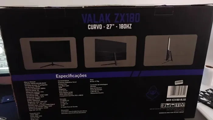 Monitor Mancer Valak ZX180 C/ DETALHE