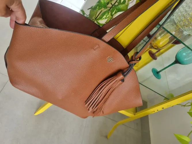 Bolsa em couro legítimo (capodarte)