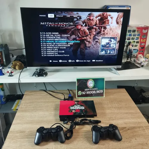PS2 personalizado cheio de jogos