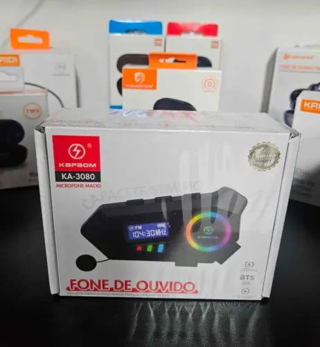 Fone de ouvido Bluetooth para Capacete.