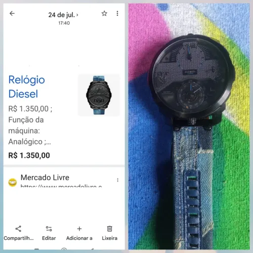 Relógio diesel