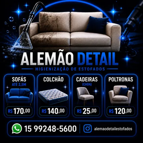Higienização de estofados!!