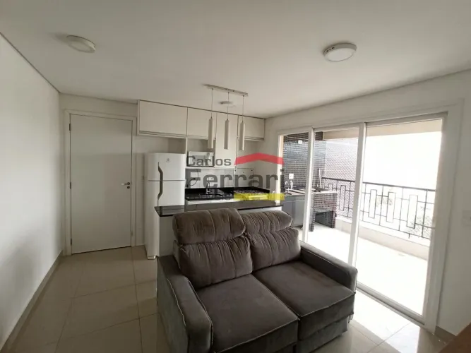 Apartamento 38m² semi mobiliado com varanda gourmet e andar alto no Citron Residence, no L