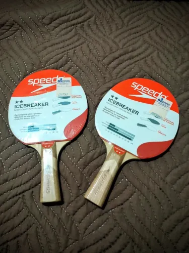 2 raquetes tênis de mesa Speedo Icebreaker lacradas