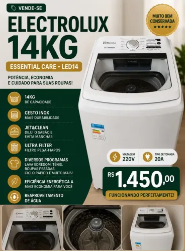 Máquina de Lavar Eletrolux