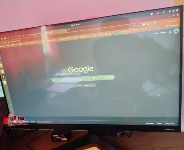 Monitor Gamer Samsung 24 Fhd 75hz HDMI VGA Freesync Preto Série 7350 127v