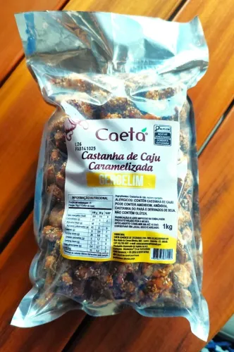 Castanha de Caju Caramelizada com Gergelim Premium 1kg - PROMOÇÃO